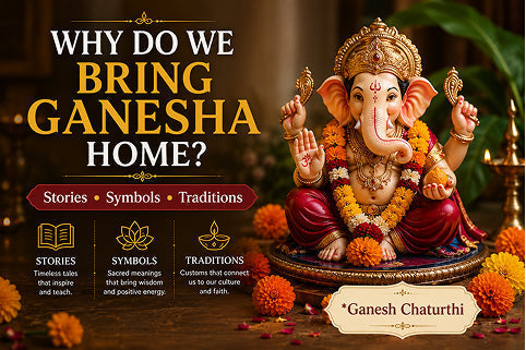 Why Do We Bring Ganesha Home? The Stories, Symbols & Traditions Behind Ganesh Chaturthi
