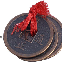 Feng Shui Vastu Remedies Dragon Phoenix 3 good luck Coins Set Brass – Wealth, Prosperity, Money, Good Luck