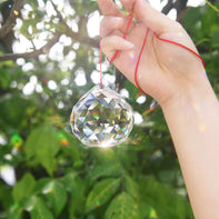 Feng Shui Crystal Ball 40MM For Positive Energy - Fengshui Remedies Product Decorative Showpiece (Crystal, Clear)
