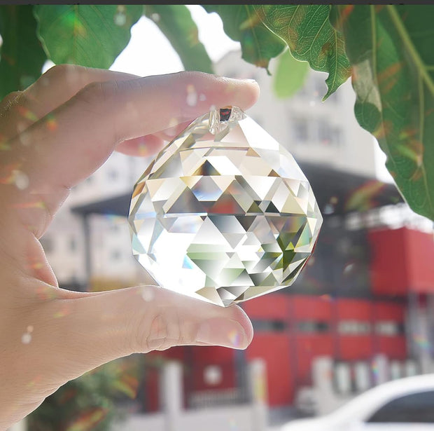 Feng Shui Crystal Ball 40MM For Positive Energy - Fengshui Remedies Product Decorative Showpiece (Crystal, Clear)