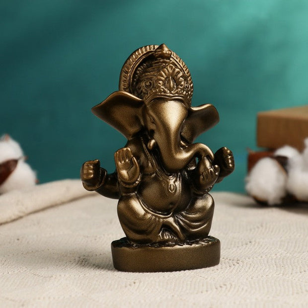 Antique Finish Brass Ganesha Statue – Ideal for Puja, Gifting & Vastu