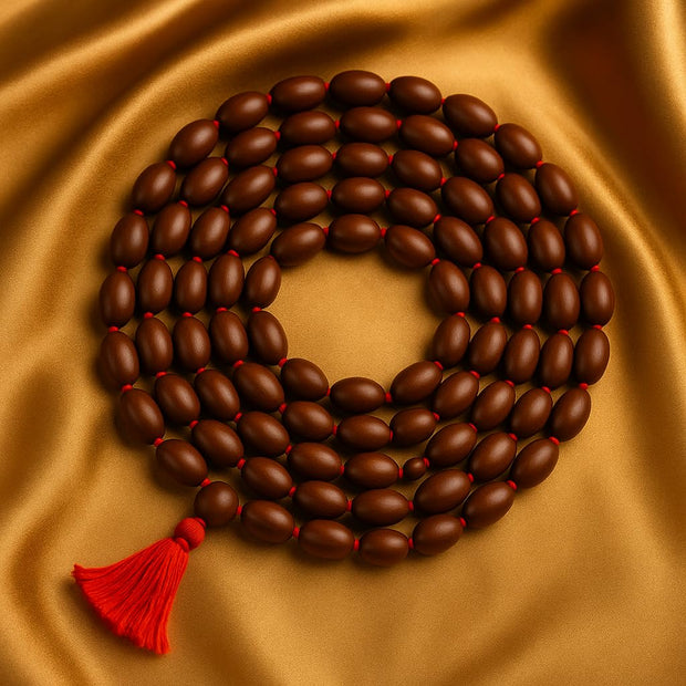 108 Big Lotus Seeds Kamal Gatta Japa Mala for Laxmi Pooja and Wearing