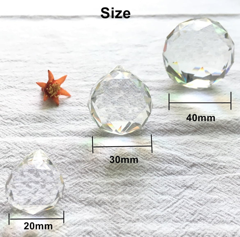 Feng Shui Crystal Ball 40MM For Positive Energy - Fengshui Remedies Product Decorative Showpiece (Crystal, Clear)