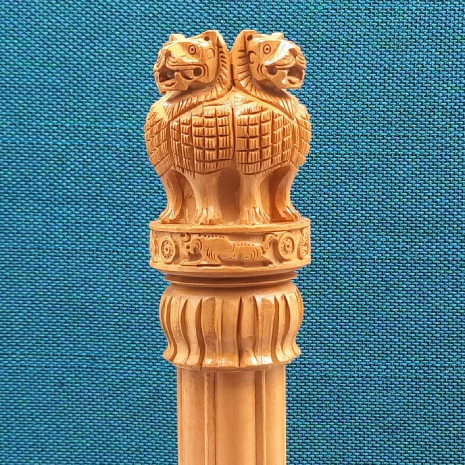 Ashoka Pillar Indian National Emblem- Ideal for Office & Home Decor Showpiece - Best for Gifting- Ideal Gift Decorative Showpiece