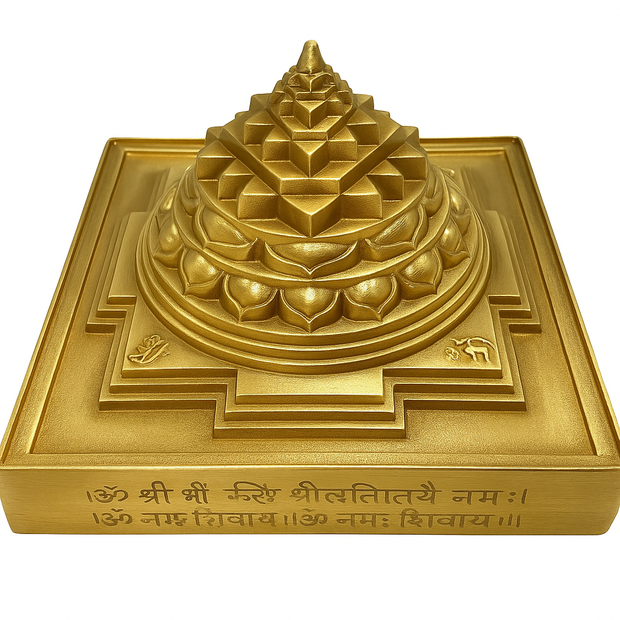Shri Yantra in Solid Brass – Ideal for Home, Office & Mandir