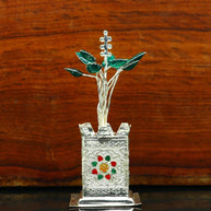925 sterling silver tulsi plant basil rosary plant for puja temple articles