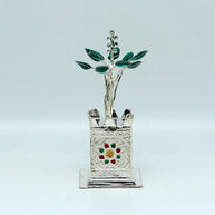 925 sterling silver tulsi plant basil rosary plant for puja temple articles