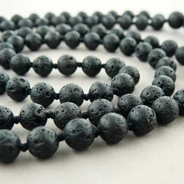 Lava Mala With Certificate 6mm Beads Japa Mala