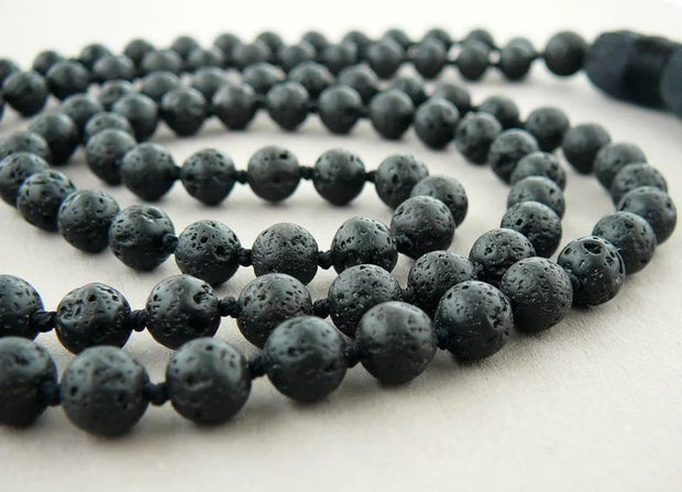 Lava Mala With Certificate 6mm Beads Japa Mala