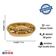 Vastu Feng Shui Brass Turtle For Good Luck (Vastu Kachua/Tortoise)