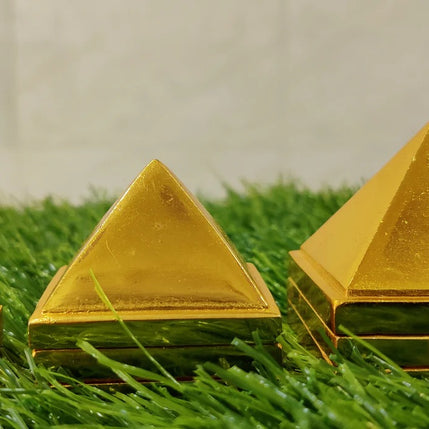 Pyramid Metal Vastu Feng Shui Set of 3 Layer Total 91 Pyramids for Positive Cosmic Energy