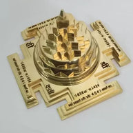Brass Meru Shree Yantra With Mantra