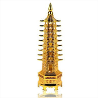 Feng Shui Golden Education Tower for Student Study Table Remedy for Academic and Education Good Luck for Children