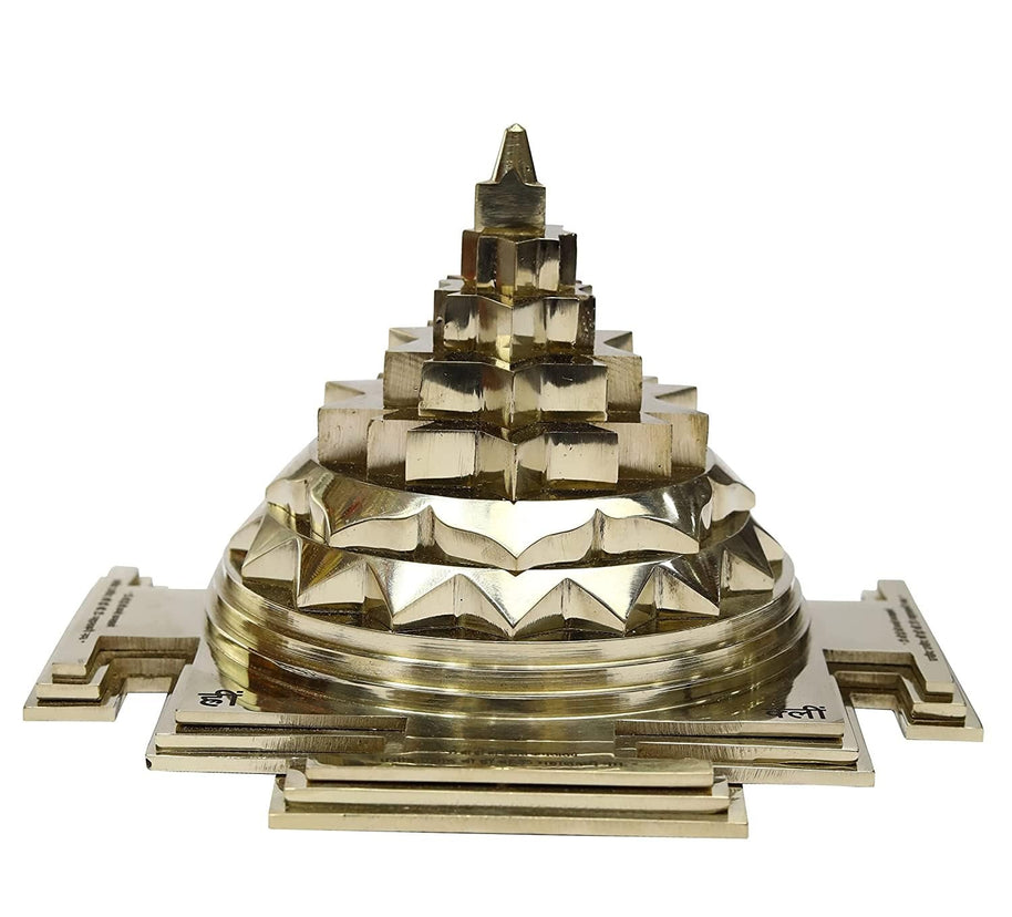 Brass Meru Shree Yantra With Mantra