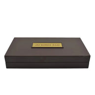 Gold Plated Ram Darbar with Charan Paduka In Brown Pooja Box