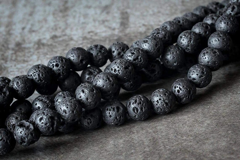 Lava Mala With Certificate 6mm Beads Japa Mala