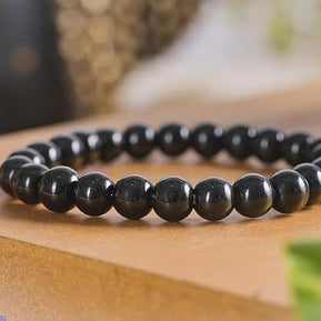 Natural Black Tourmaline Bracelet for Men, Women, Boys, Girls, Strong Protection from Negativity Energy