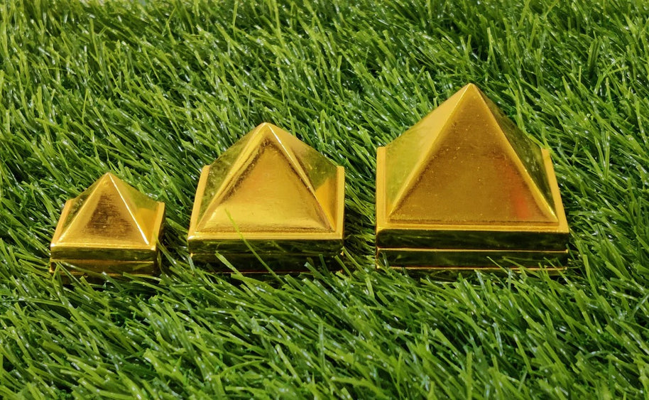 Pyramid Metal Vastu Feng Shui Set of 3 Layer Total 91 Pyramids for Positive Cosmic Energy