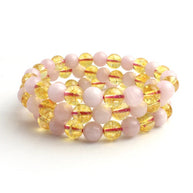 Citrine Rose Quartz Bracelet