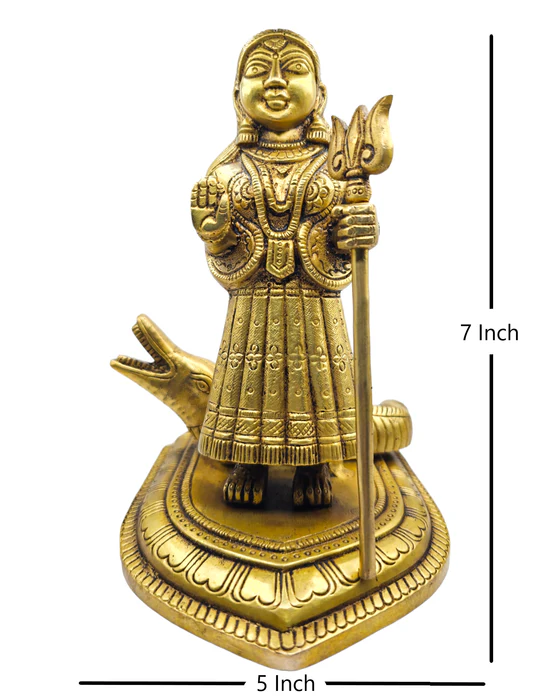 Brass Khodiyar Maa Statue