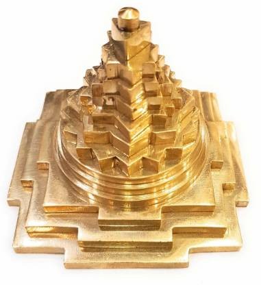 Brass Shree Yantra for Home/Office 100% Pure Brass Meru Shree/Shri Yantram for Pooja