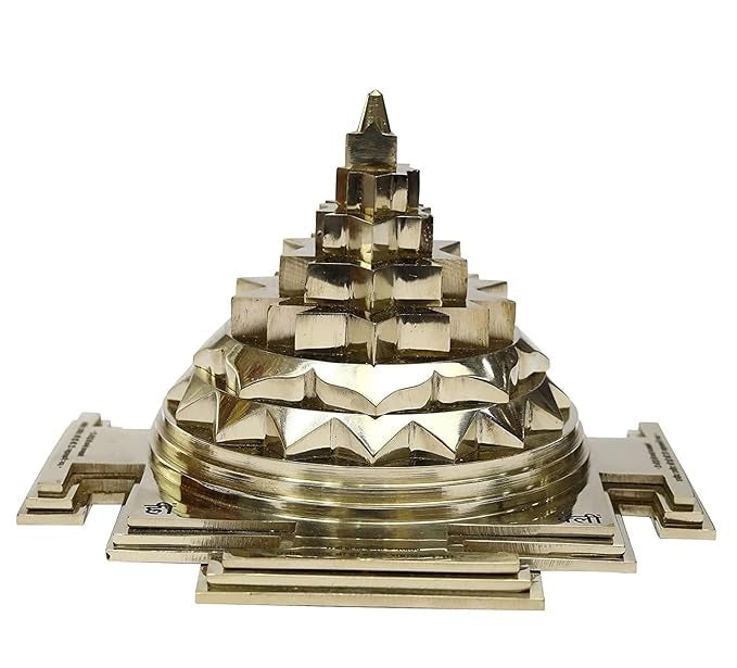 Brass Meru Shree Yantra With Mantra