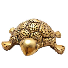 Golden Glass Plate Feng Shui Metal Tortoise, Kachua Plate, Turtle Plate Yantra Vastu Feng Sui | Vaastu Yantra(5.5 inch)