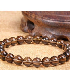 Natural Smoky Quartz Beads Bracelet
