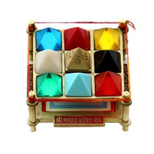 Navgrah/Navgraha Pyramid Yantra Chowki In Brass For Navgraha Shanti & Good Luck (9 Cms) (1 Pc)