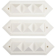 Pyramid Plastic Pyra Strip Yantra (16 cm x 5 cm x 3 cm, White)