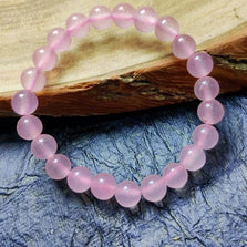 Natural Rose Quartz Crystal Bracelet