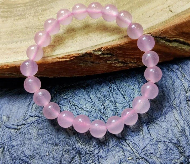 Natural Rose Quartz Crystal Bracelet