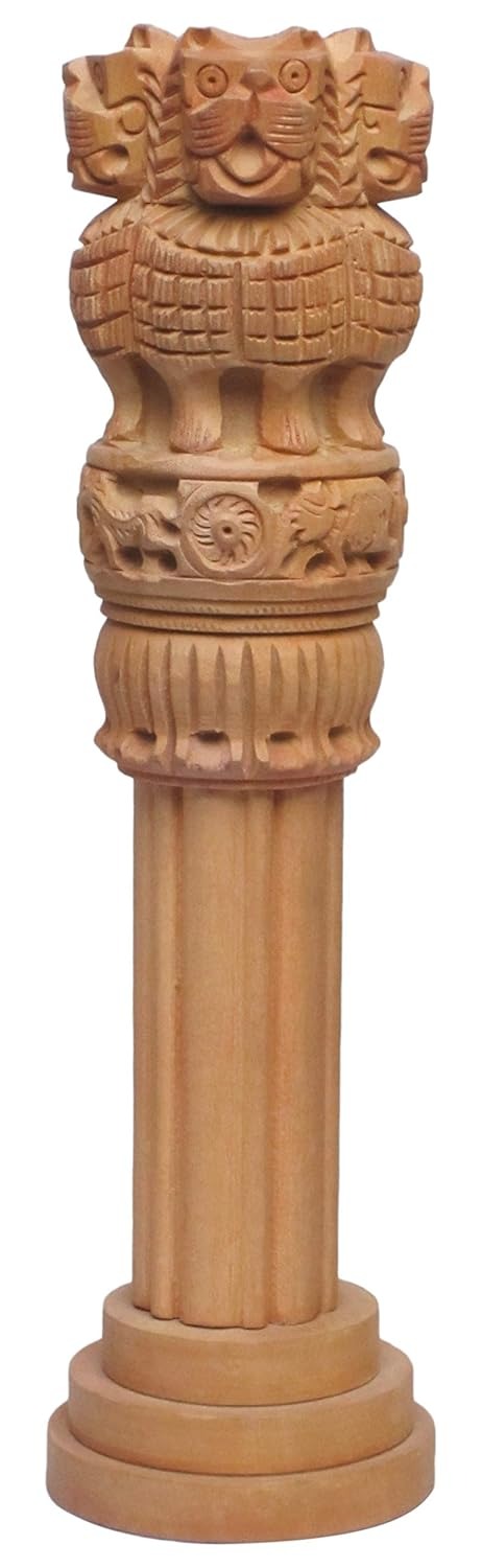 Ashoka Pillar Indian National Emblem- Ideal for Office & Home Decor Showpiece - Best for Gifting- Ideal Gift Decorative Showpiece