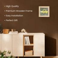 7 horse frame with raw pyrite