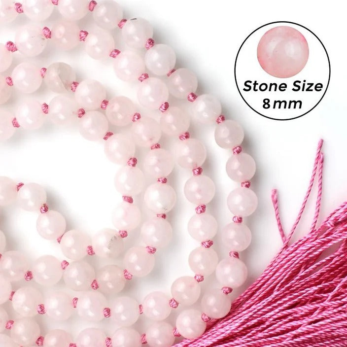 Rose Quartz Mala 8MM
