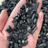 Natural Black Tourmaline Rough Stones