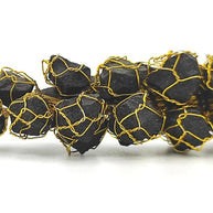 Natural Black Tourmaline Raw Stone Chunks Door Hanging For Protection