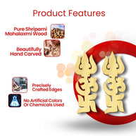Energised Shriparni Trishul Om Swastik (Pair)