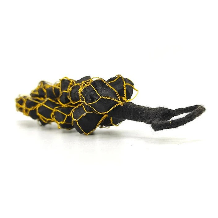 Natural Black Tourmaline Raw Stone Chunks Door Hanging For Protection
