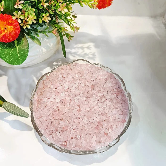 Natural Rose Quartz Chips Stone