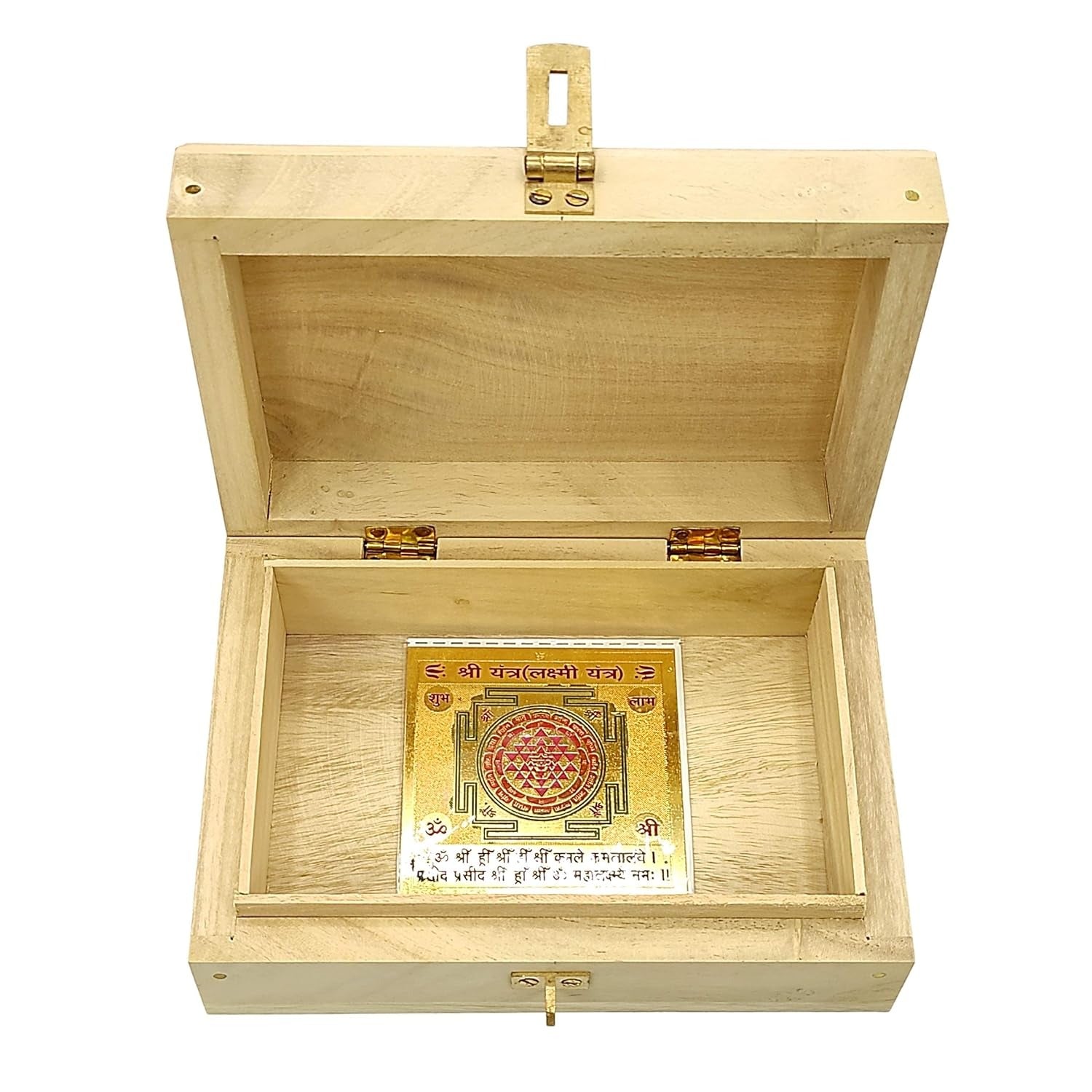 Auspicious Shriparni Cash Box Vastu Products For Wealth, Money, Finance Home Office Factory Shop Tijori Decor Housewarming Gifts (Size 8.5 x 5.5 inches, Wooden)