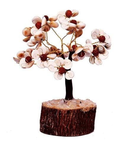 Natural & Original Gomti Chakra | Gomati Chakra Tree for Good Luck & Prosperity (50 Beads Approx) Decorative Showpiece - (Stone, Multicolor)
