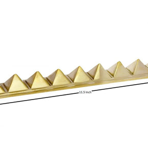 Brass Vastu Nine 9 Pyramid Wall Strip for Vaastu Correction and Positive Energy