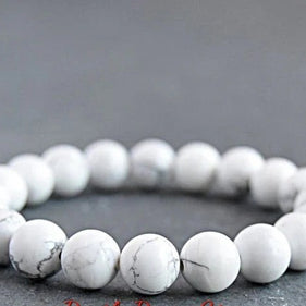 Natural Howlite Beads Bracelet