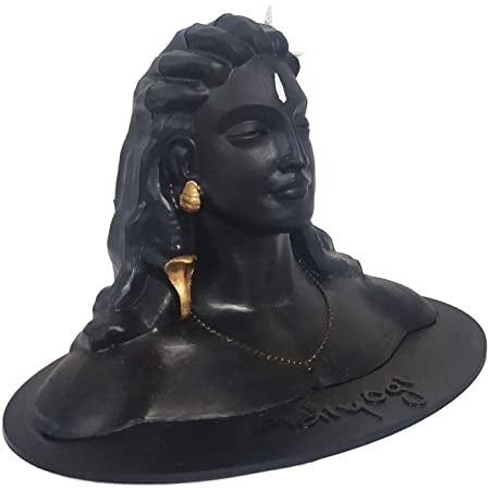 Adiyogi Shiva Statue for Car Dashboard, Pooja & Gift, Mahadev Murti Idol, Shankara for Home & Office Decor | Made in India