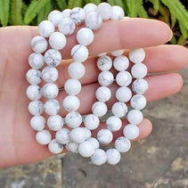 Natural Howlite Beads Bracelet