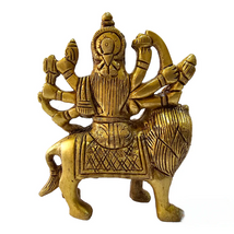 Durga Maa Idol || Brass Antique Finish Maa Durga Statue on Lion
