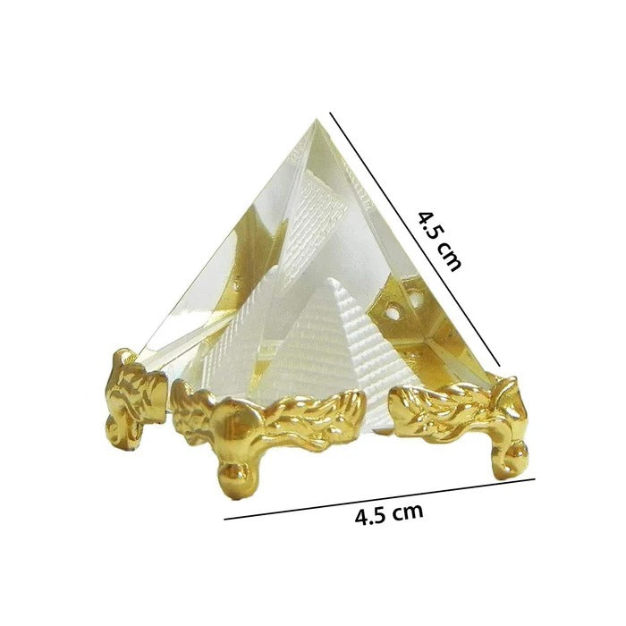 Vastu / Feng Shui Crystal Pyramid For Positive Energy And Vastu Correction.Good Luck & Prosperity