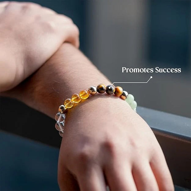 Dhan Yog Bracelet | Attracts Wealth & Financial Prosperity | Pyrite, Citrine, & Aventurine bracelet