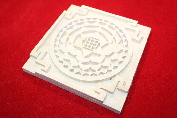 Sevan/Shriparni Wood Kuber Yantra for Health Wealth Home/Office